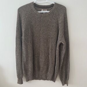 Men’s medium 100% cotton brown knit sweater